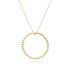 Lantisor argint placat cu aur galben cu cerc DiAmanti Z1859NG-DIA (Argint 925‰ 3,3 g.)